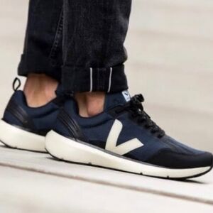 Veja Condor 2 Nautico Pierre Black And Navy Running Sneakers Size 5
